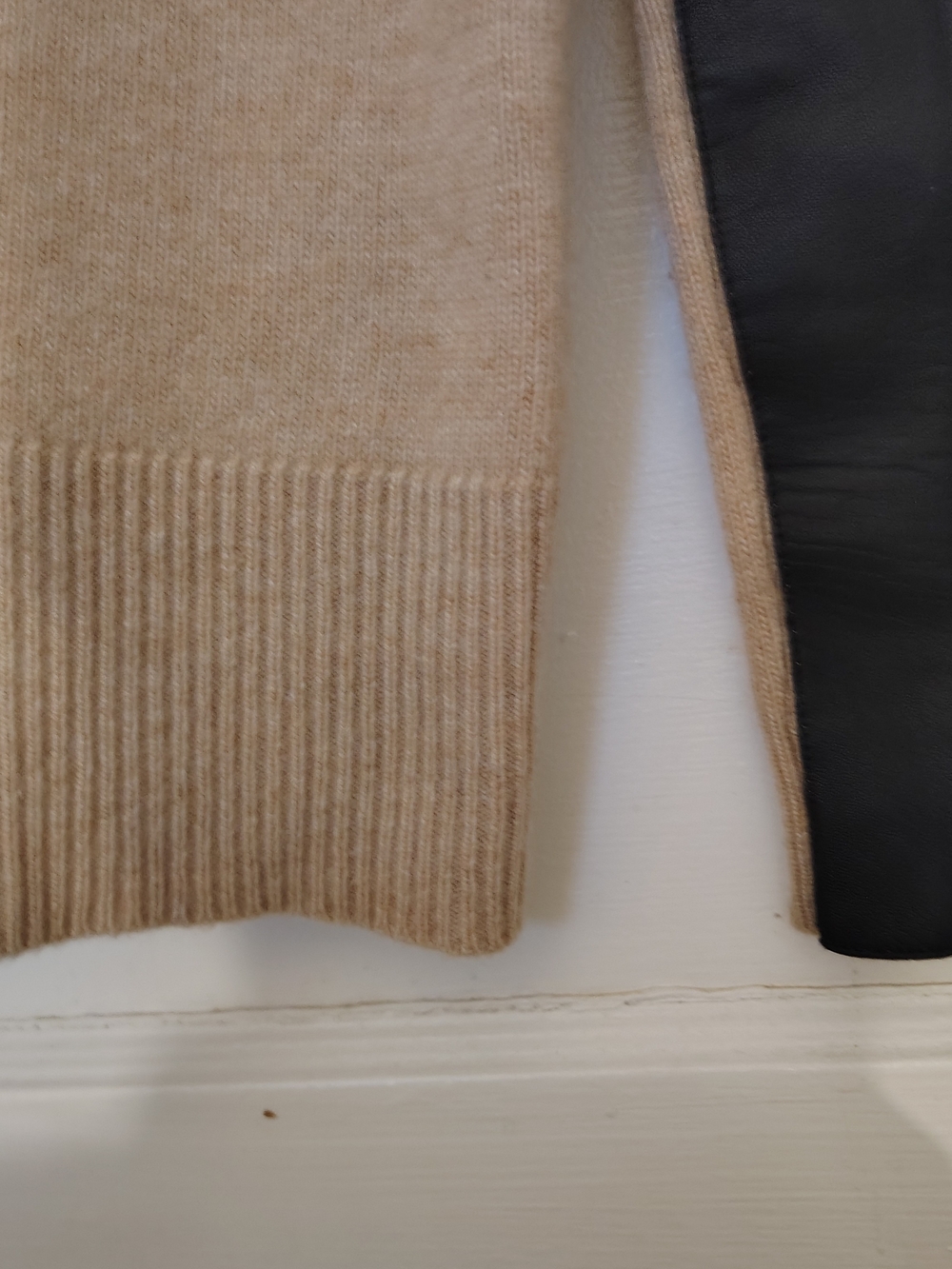 J. Crew Women's 100% Cashmere And Wool  Tan Crewneck Sweater